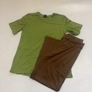 Shaggy Child Costume SCOOBY-DOO Big Boy (13-14) Green Brown Halloween NO WIG